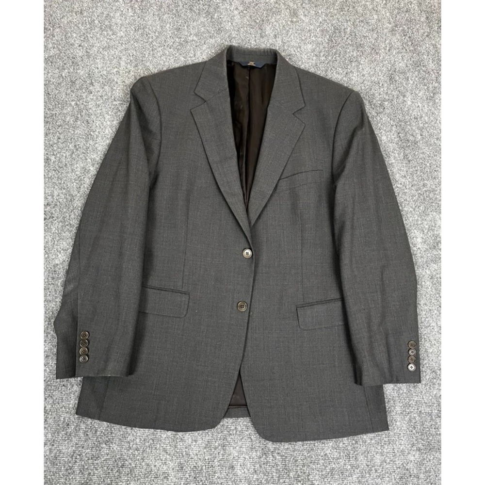 Brooks Brothers 346 Men's Gray  Stretch Wool /Lycra Sport Coat Blazer Size 42R‎
